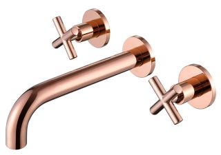 Встраиваемый смеситель для раковины ABBER Wasser Kreis AF81121RG розовое золото